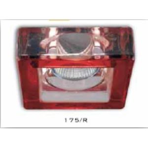 TRANSPARENTE BRILLANTE ROJO ELECTRICO луна за вграждане